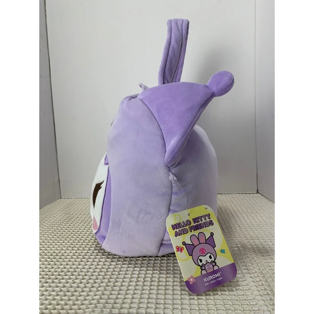 Kuromi Plush Pail Bag Hello Kitty and Friends Collection Purple NEW‎